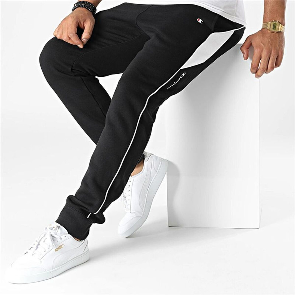 Long Sports Trousers Champion Rib Cuff Black Men