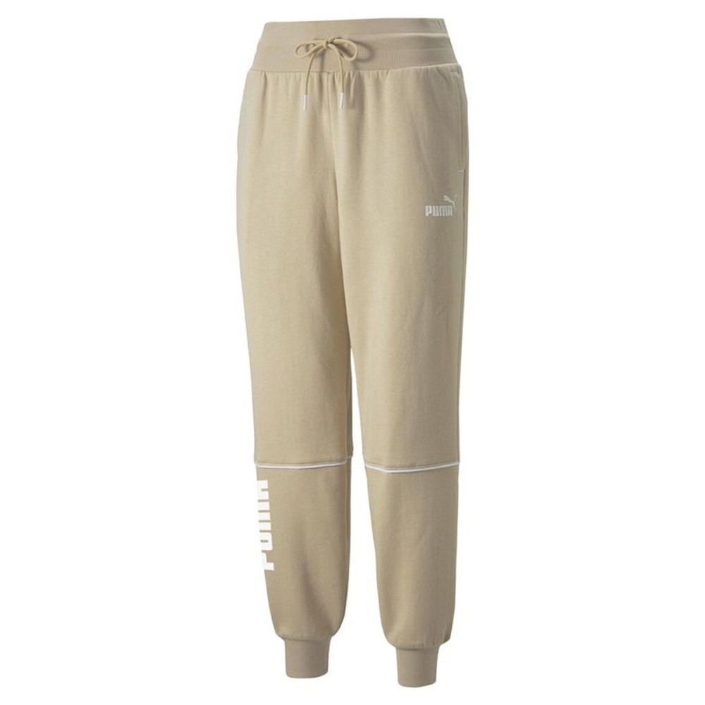 Long Sports Trousers Puma Power Colorblock Beige Lady