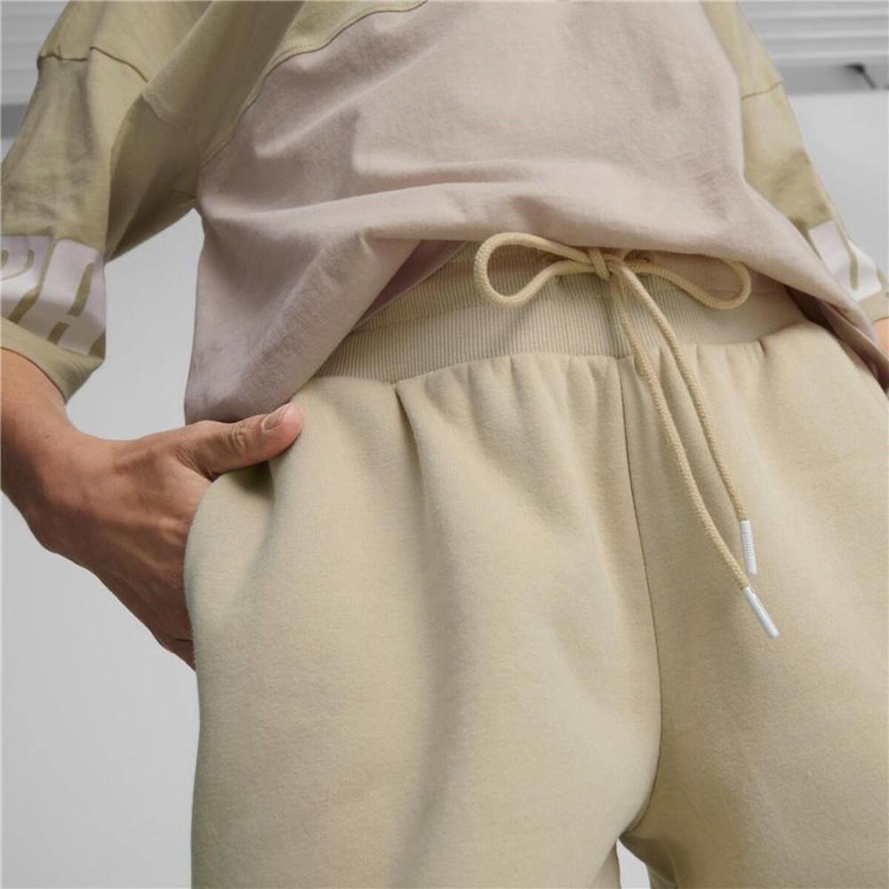 Long Sports Trousers Puma Power Colorblock Beige Lady