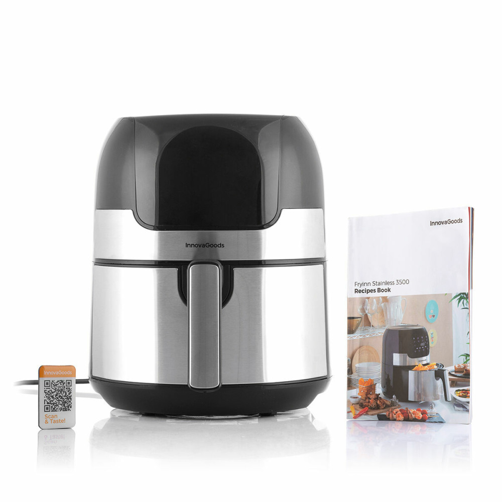 Air Fryer InnovaGoods Black 1400 W 3,5 L Stainless steel (Refurbished A)