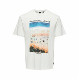 Short-sleeve Sports T-shirt Only & Sons Onskolton Reg Beach White