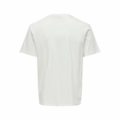 Short-sleeve Sports T-shirt Only & Sons Onskolton Reg Beach White