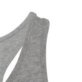 Tank Top Women Adidas Essentials Linear Logo Grey
