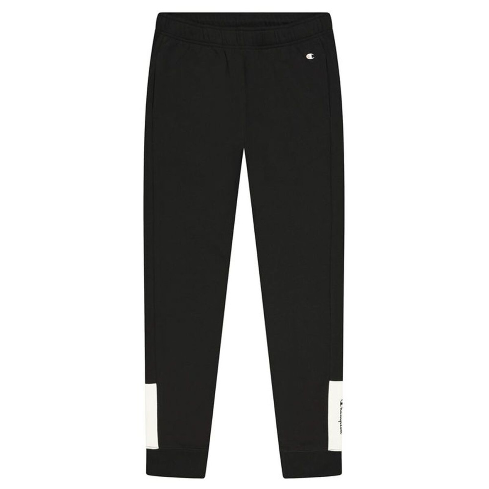 Long Sports Trousers Champion Rib Cuff Colour Block Black Men