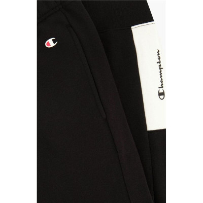Long Sports Trousers Champion Rib Cuff Colour Block Black Men