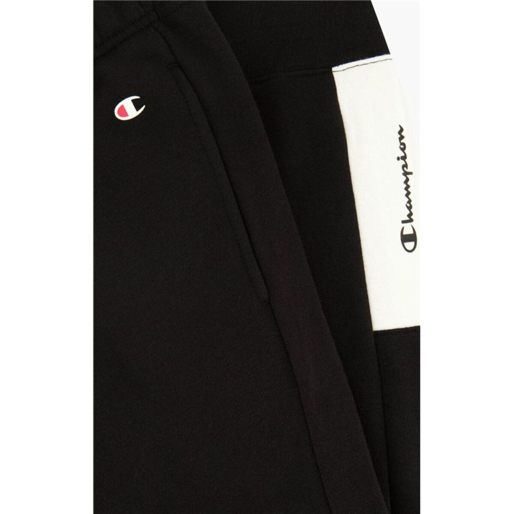 Long Sports Trousers Champion Rib Cuff Colour Block Black Men