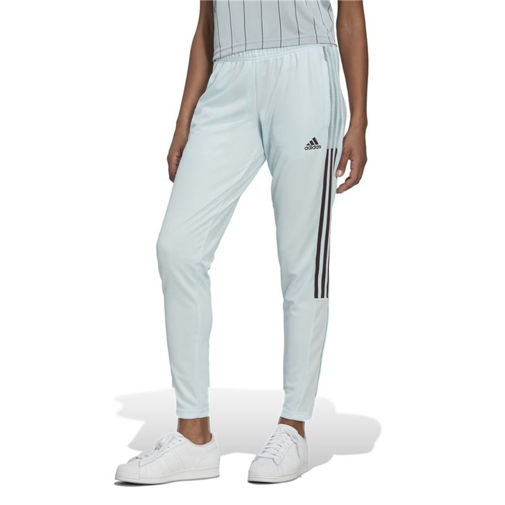 Long Sports Trousers Adidas Light Cyan Lady