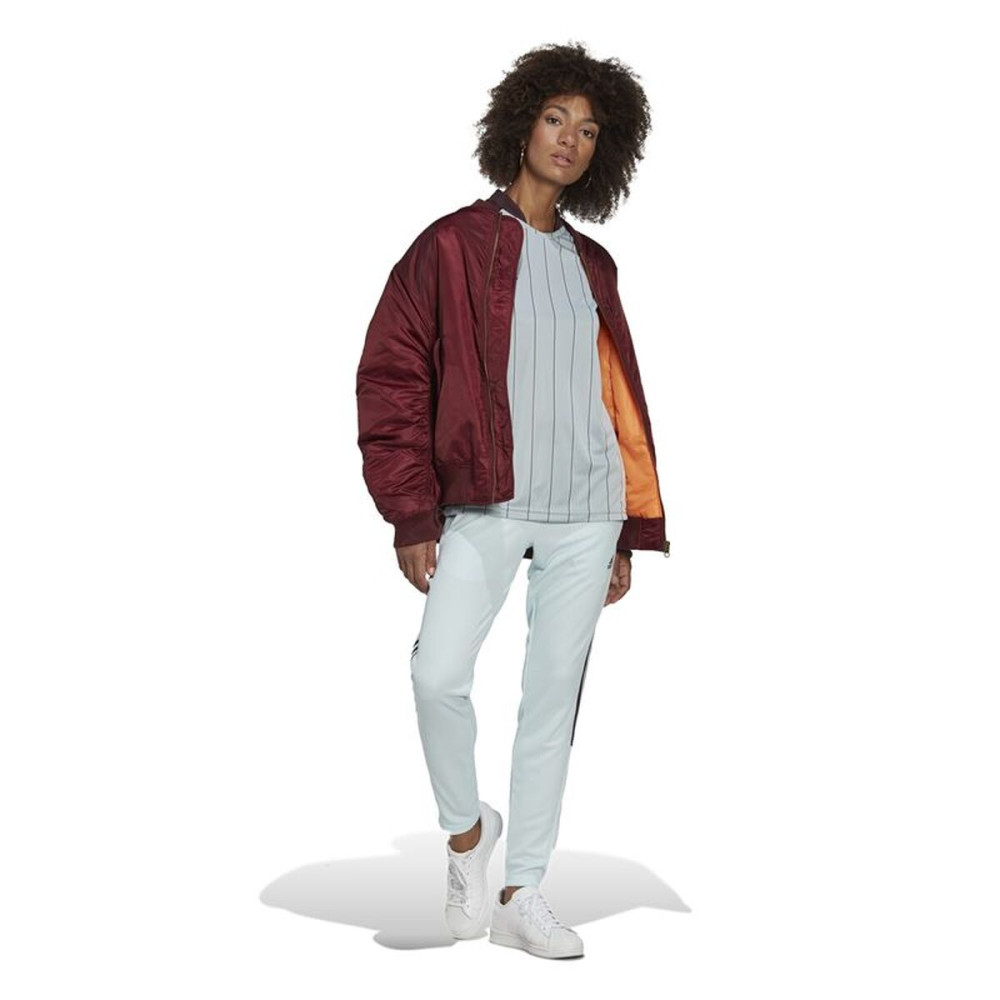 Long Sports Trousers Adidas Light Cyan Lady