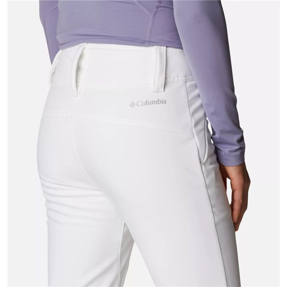 Long Sports Trousers Columbia Roffee Ridge IV White