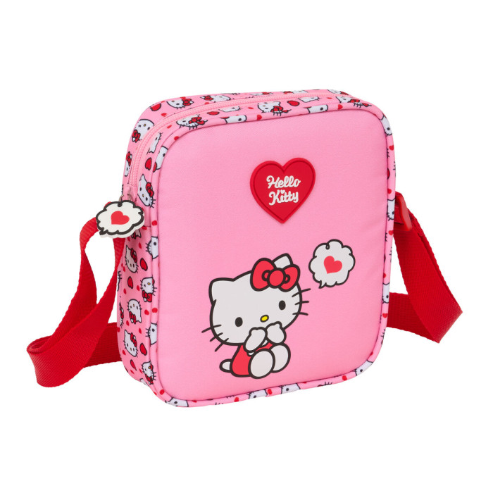 Shoulder Bag Hello Kitty Pink 16 x 18 x 4 cm