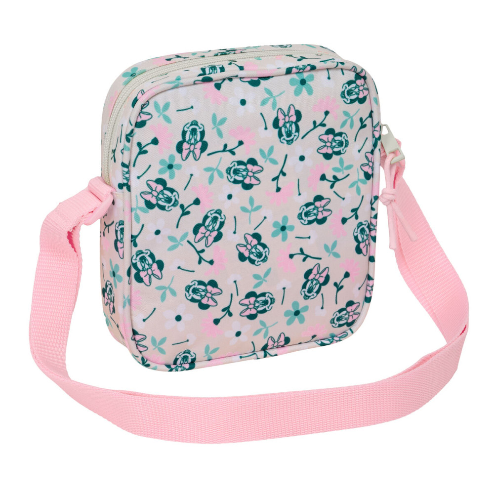 Shoulder Bag Minnie Mouse Minty Pink 16 x 18 x 4 cm
