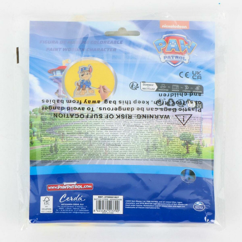 Craft Set The Paw Patrol Wood 14 x 18 x 5 cm