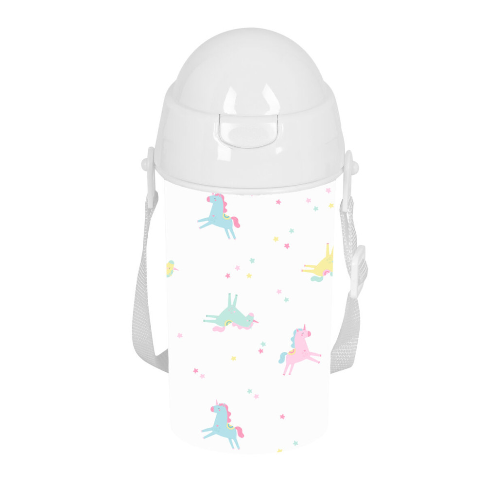 Water bottle Safta Unicornio PVC 500 ml