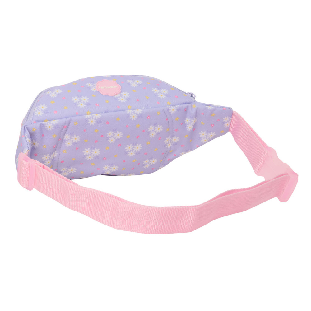 Belt Pouch Safta Bouquet Pink Lilac 23 x 12 x 9 cm