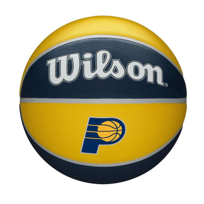 Basketball Ball Wilson Nba Team Tribute Ind Pacers Yellow Natural rubber (Size 7)