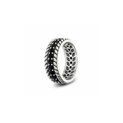 Men's Ring Albert M. WSOX00624.BS-24 Silver Black