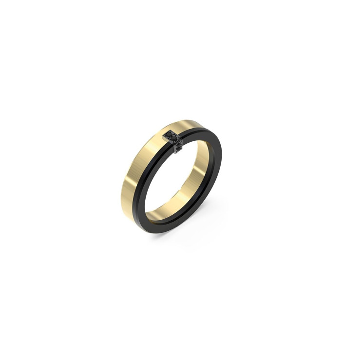 Men's Ring Guess JUMR05106JWYG66 Golden Black 26