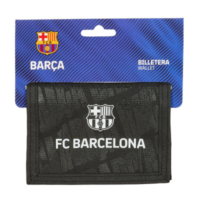 Purse F.C. Barcelona Black 12,5 x 9,5 x 1 cm