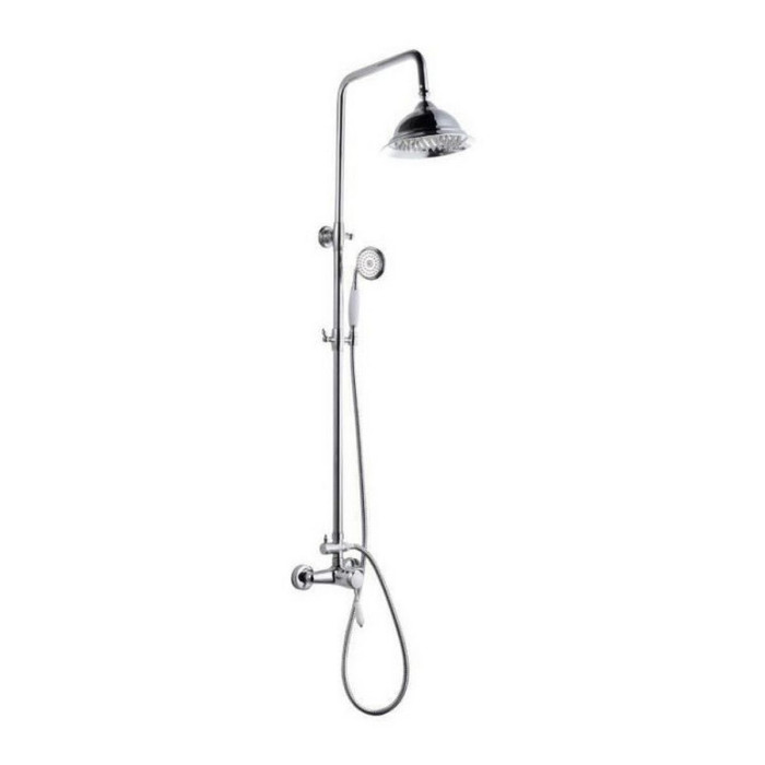 Shower Column Rousseau Grey Chrome 150 mm