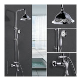 Shower Column Rousseau Grey Chrome 150 mm