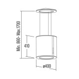 Island range hood Cata ISLA MOON