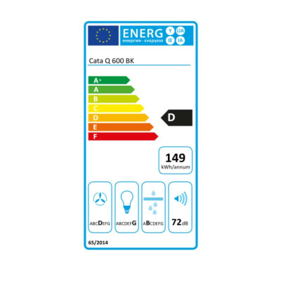 Conventional Hood Cata Q600BK 60 cm 645 m3/h 72 dB 240W