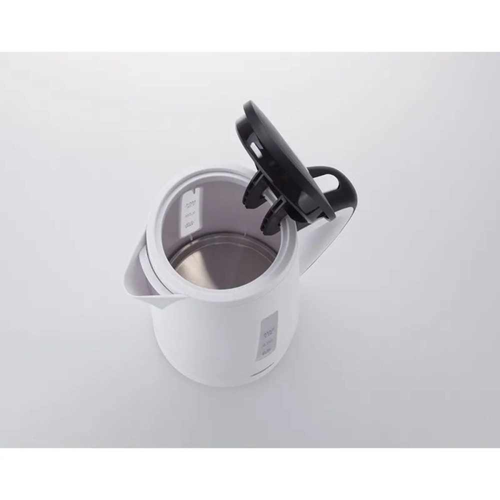 Kettle JATA White Black 2200 W Stainless steel Plastic 1 L
