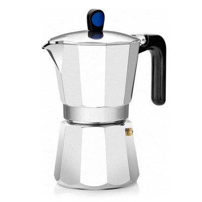 Italian Coffee Pot Monix M860009 Steel Aluminium 9 Cups