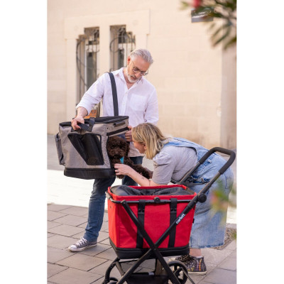 Shopping cart Carlett CUBE S RUBY Red