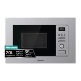 Microwave with Grill Hisense BIM320G41X 800 W 20 L Steel