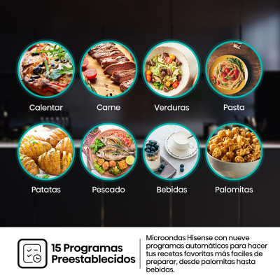 Microwave with Grill Hisense BIM320G41X 800 W 20 L Steel