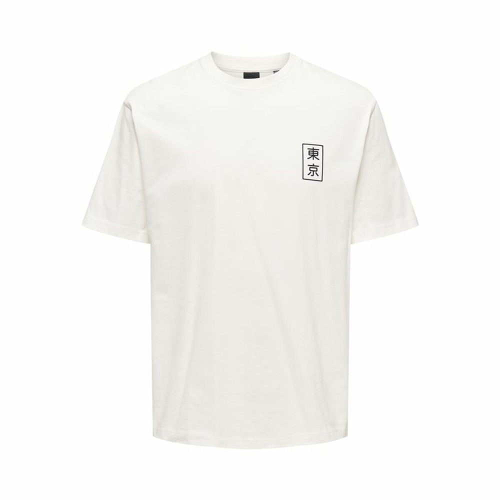 Short-sleeve Sports T-shirt Only & Sons Onskace Rlx White