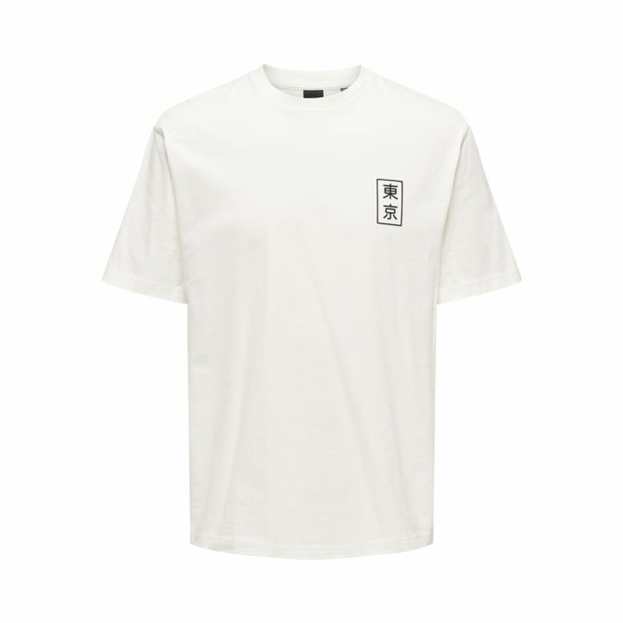 Short-sleeve Sports T-shirt Only & Sons Onskace Rlx White