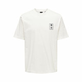Short-sleeve Sports T-shirt Only & Sons Onskace Rlx White