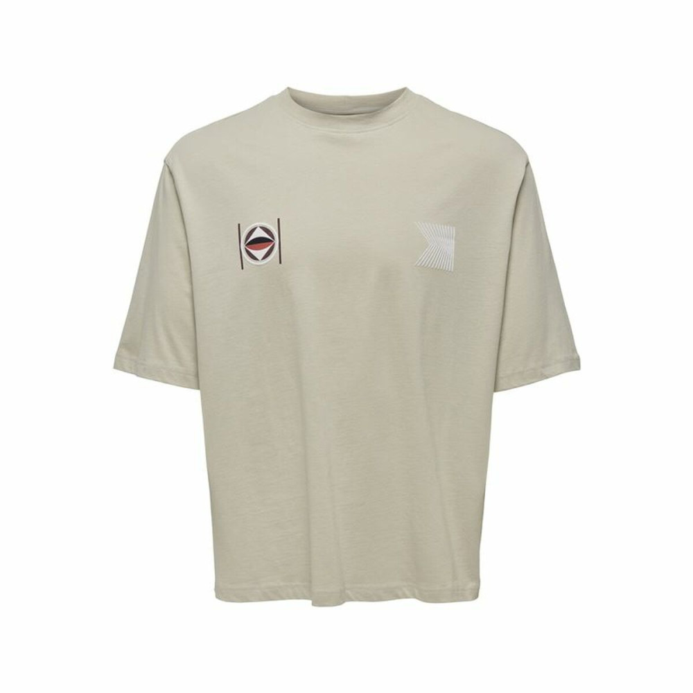 Short-sleeve Sports T-shirt Only & Sons Onslenny Ovz Element  Light brown