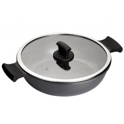 Casserole with lid Inoxibar ABSOLUT Grey Ø 32 cm