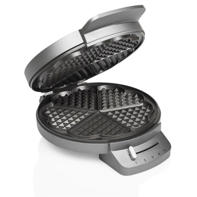 Waffle Maker Princess Princess 132380 1200 W Black Silver Steel