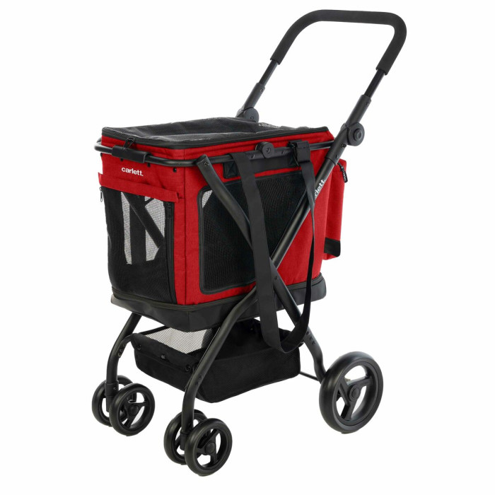 Shopping cart Carlett CUBE P RUBY Red