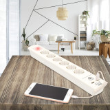 Power Socket - 6 Sockets with Switch TM Electron TMUAD306