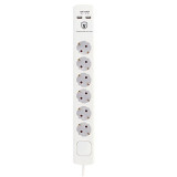 Power Socket - 6 Sockets with Switch TM Electron TMUAD306