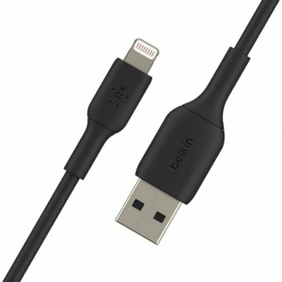 Lightning Cable Belkin CAA001BT1MBK Black 1 m