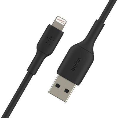 Lightning Cable Belkin CAA001BT1MBK Black 1 m