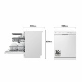 Dishwasher LG DF365FWS White B