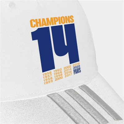 Sports Cap Adidas Real Madrid UCL Champions White One size