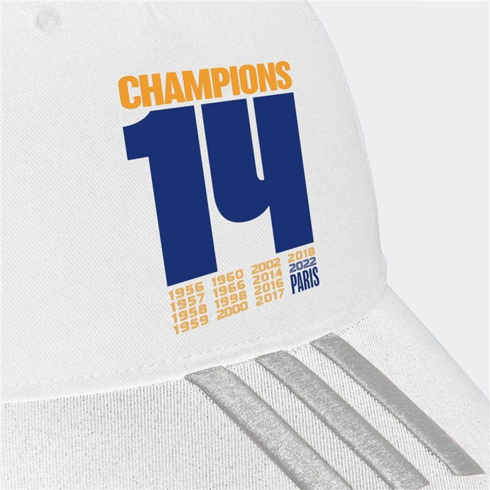 Sports Cap Adidas Real Madrid UCL Champions White One size
