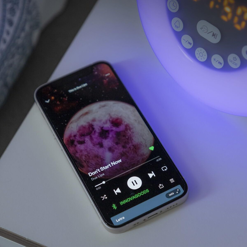 Rechargeable Sunrise Alarm Clock with Speaker InnovaGoods (Refurbished A)