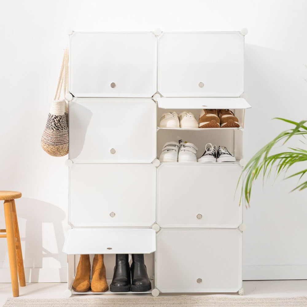 Portable Modular Shoe Cabinet InnovaGoods White (Refurbished A)