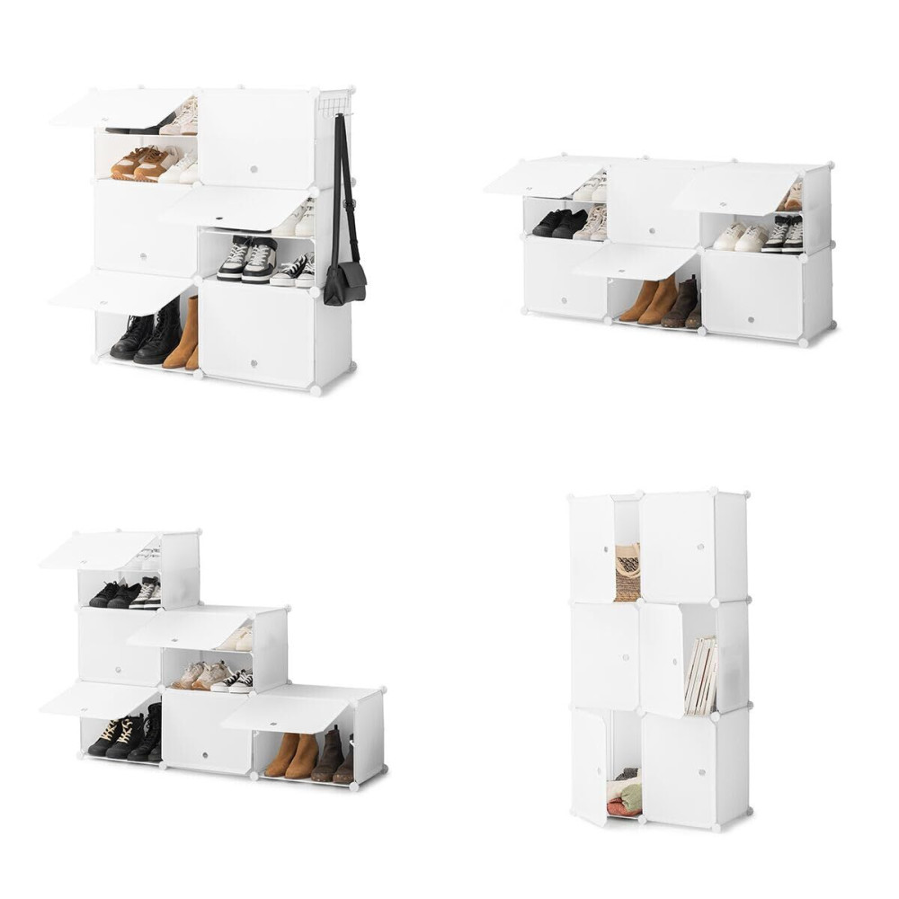 Portable Modular Shoe Cabinet InnovaGoods White (Refurbished A)