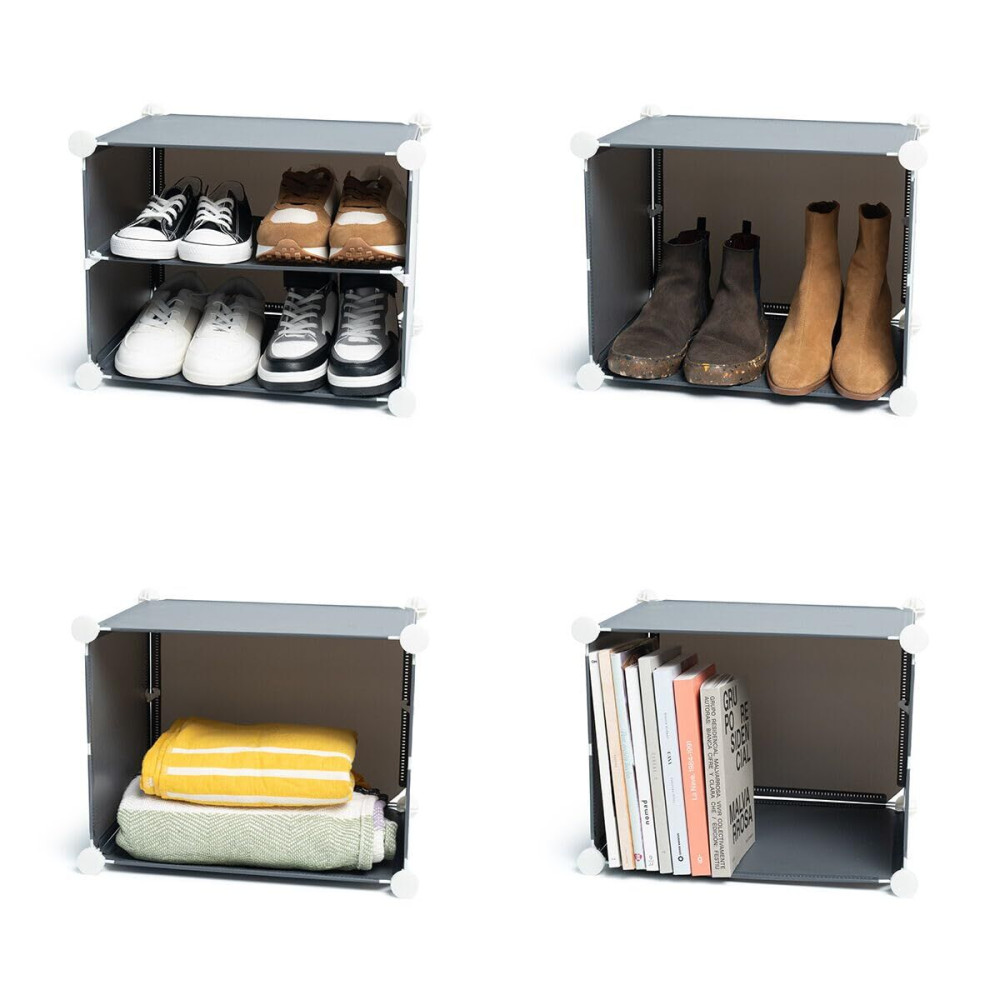 Portable Modular Shoe Cabinet InnovaGoods Grey (Refurbished D)
