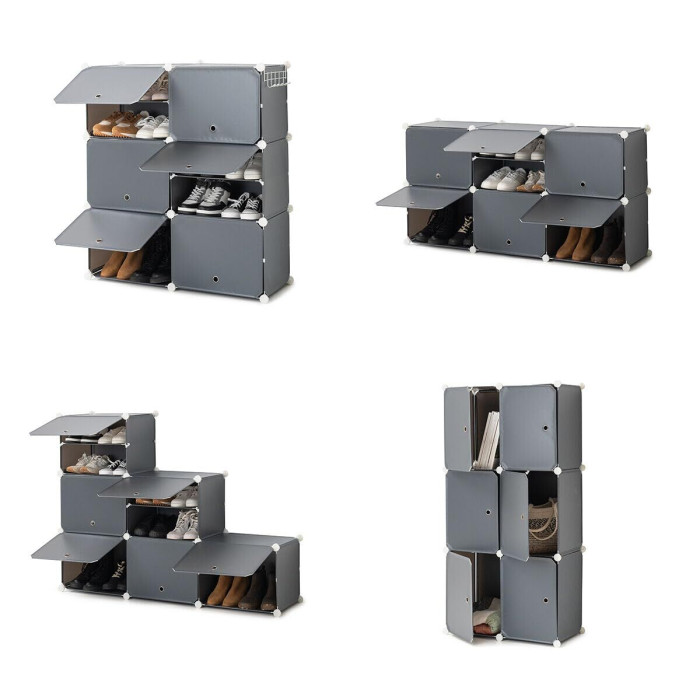 Portable Modular Shoe Cabinet InnovaGoods Grey (Refurbished A)